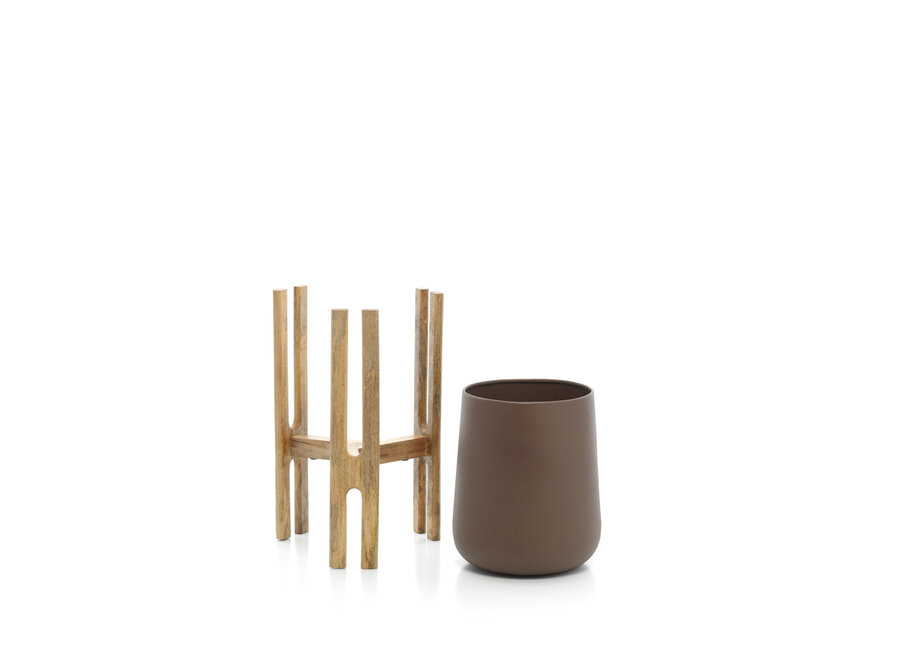 The Forked Root Planter - Natural Brown - M