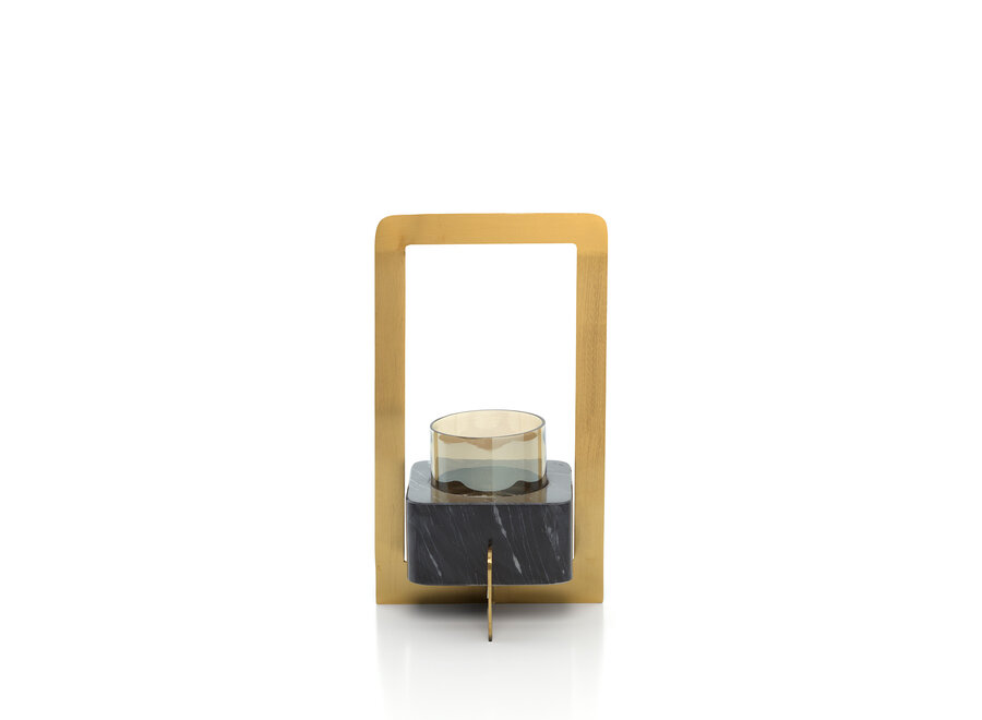 Il Portacandele Marbre d’Or - Oro Nero - L
