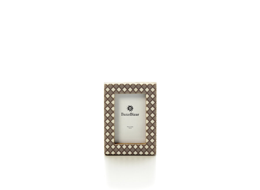 El Bone Petite Frame - Blanco Marrón - 5x7
