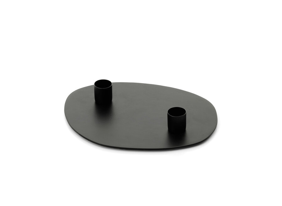 De Glowpad Kaarsenhouder - Zwart - M