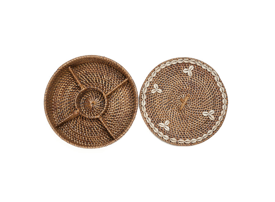 Der Rattan Fächerkorb - Naturbraun