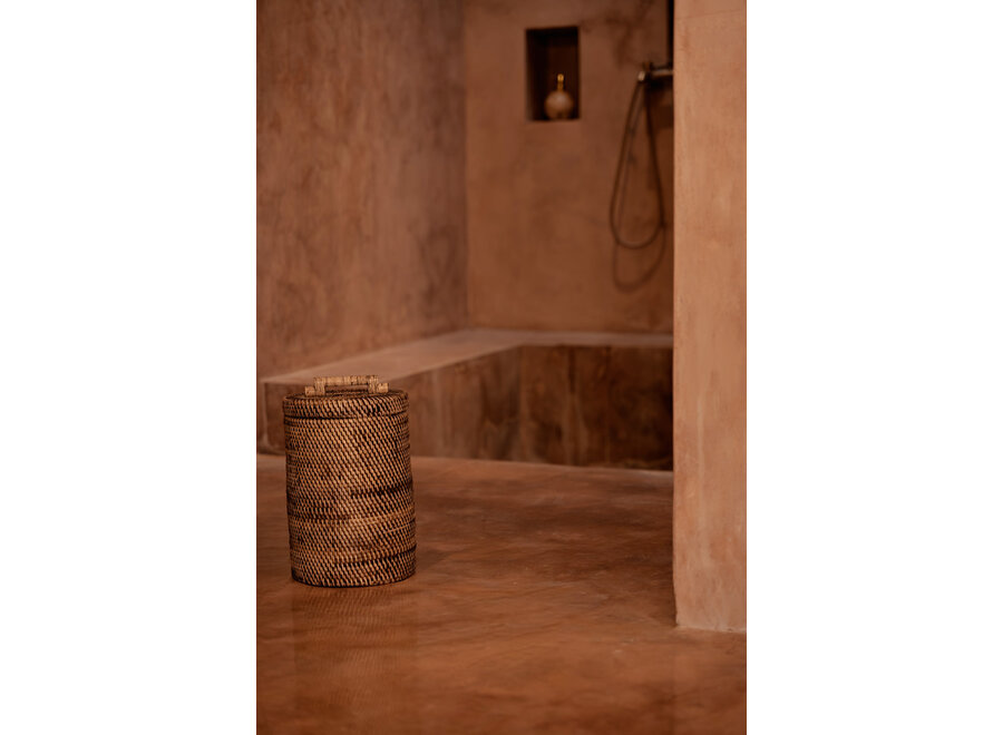 Il Cesto In Rattan Alto - Marrone Naturale