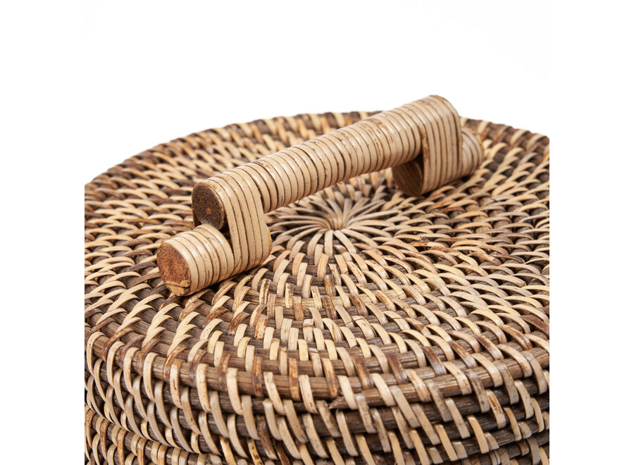 La Cesta De Ratán Alta - Marrón Natural