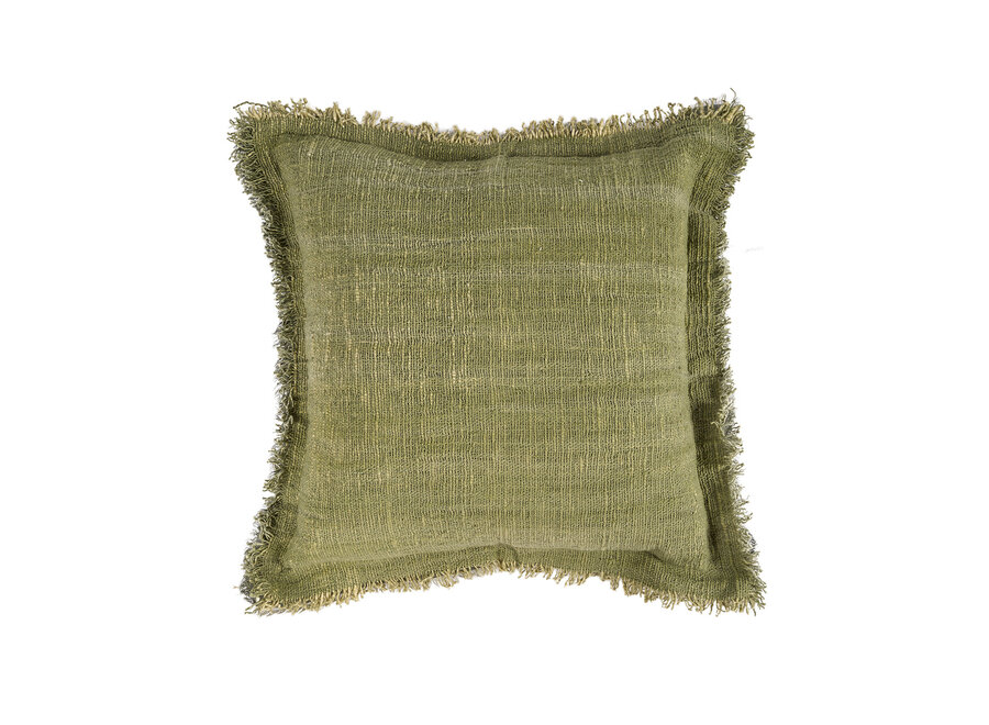 La Federa per Cuscini Jungle Fringe - Verde