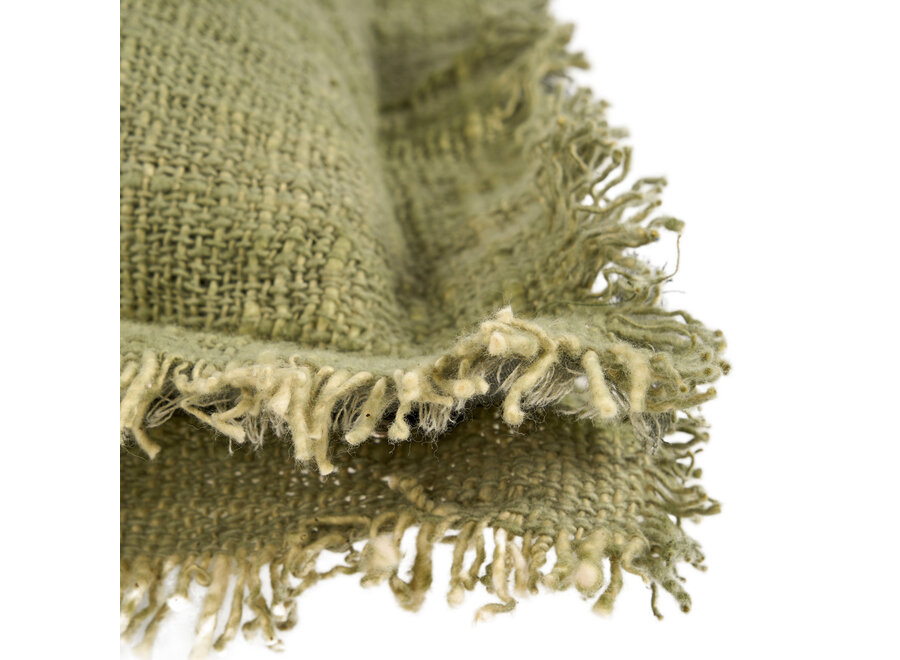 La Housse de Coussin Jungle Fringe - Verte