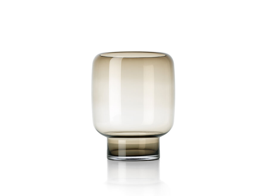 The Smoky Cube Vase - Brown - L