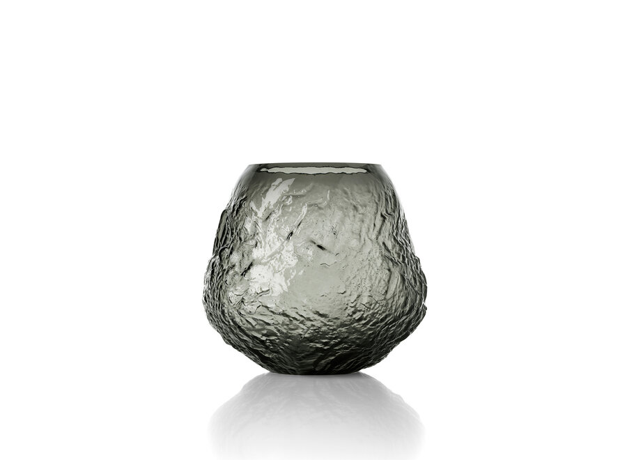 Die Earth Crater Vase - Schwarz - L