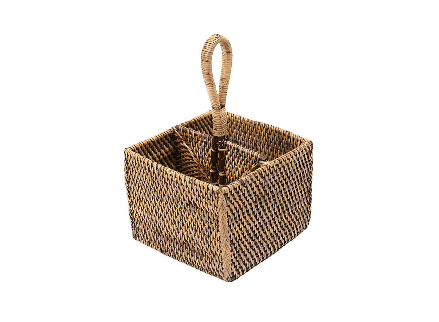 Le Porte-Couverts en Rotin N°2 - Brun Naturel