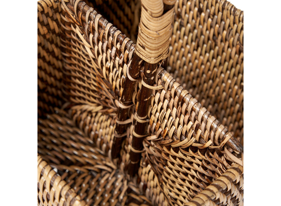 Der Rattan-Besteckhalter N°2 - Natürlich Braun