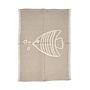 Il Canovaccio Fish In Lino - Bianco Naturale - 50x70