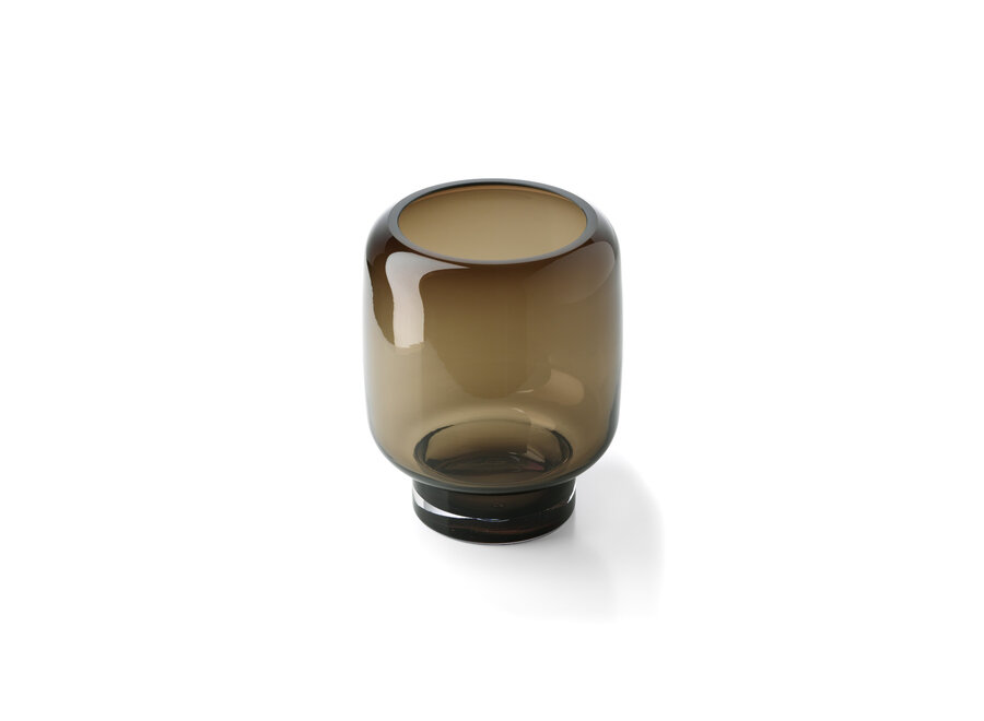 Il Vaso Smoky Cube - Marrone - S