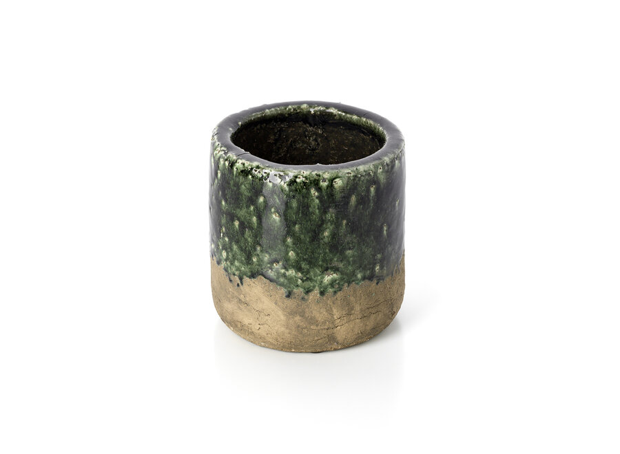 De Moss Plantenpot - Beton Groen - M