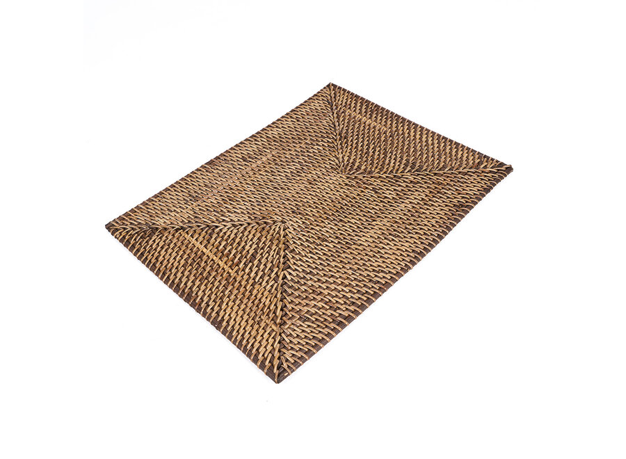 Set De Table Rectangulaire Colonial - Brun Naturel