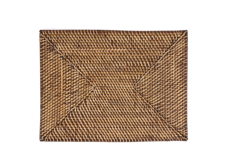 The Colonial Rectangular Placemat - Natural Brown