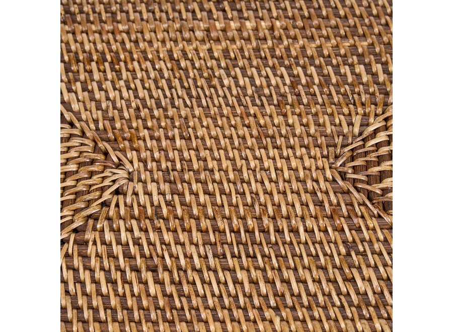 The Colonial Rectangular Placemat - Natural Brown