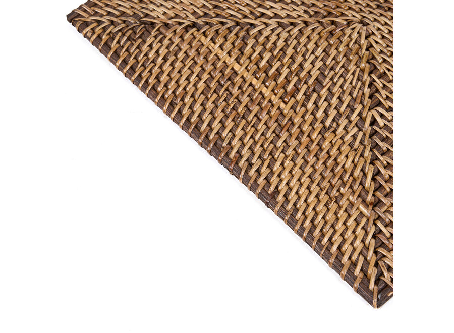 De Colonial Rechthoekige Placemat - Natuurlijk Bruin