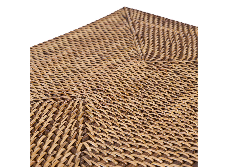 The Colonial Rectangular Placemat - Natural Brown