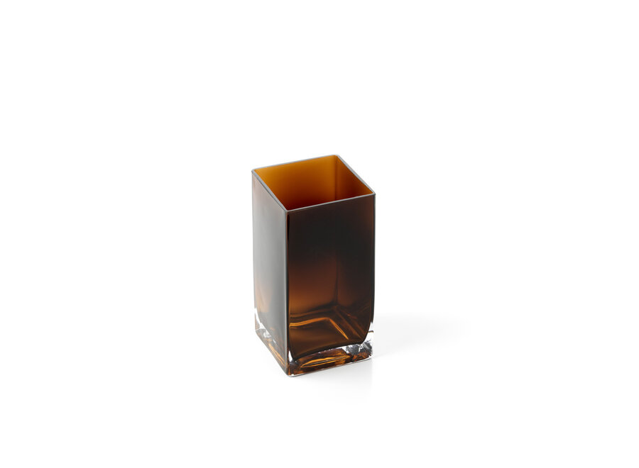 Le Vase Amber Cuboid - Ambre - S