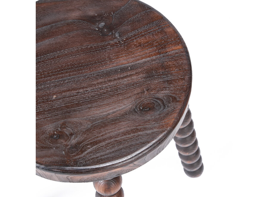 Le Tabouret Dango - Noyer Foncé