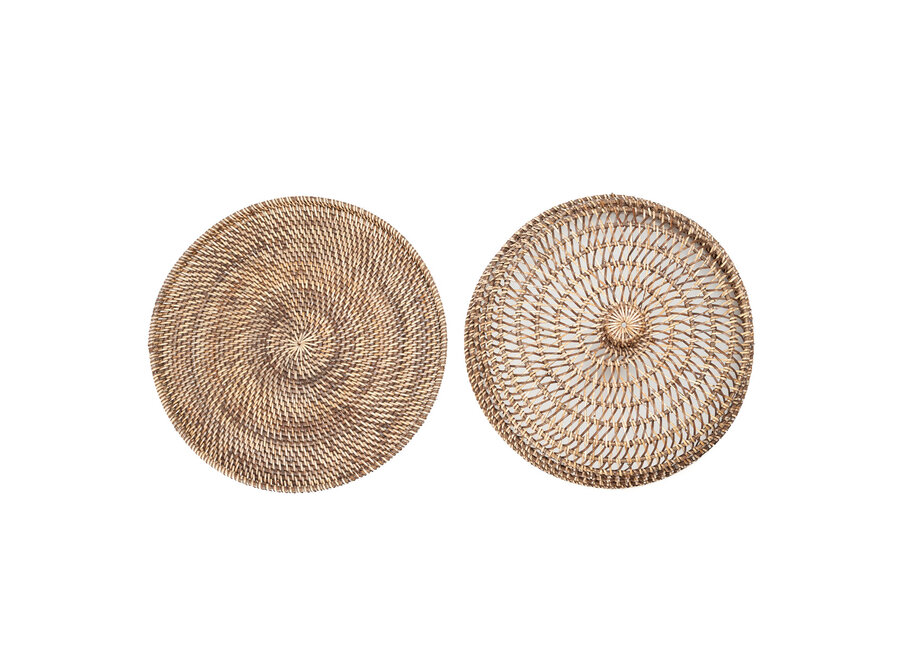 La Copertura Alimenti In Rattan - Marrone Naturale - M