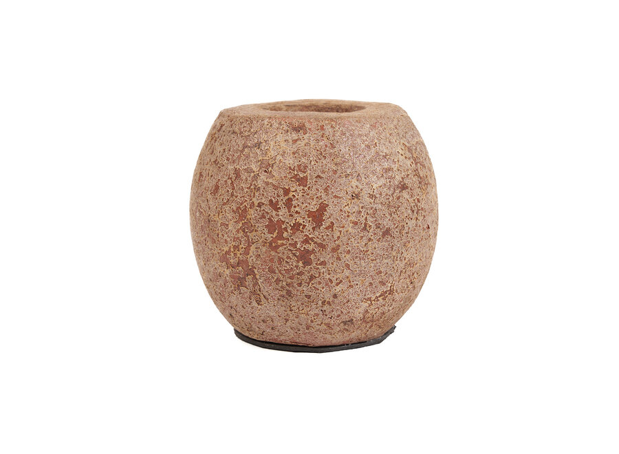 The Cavestone Candle Holder - Brown
