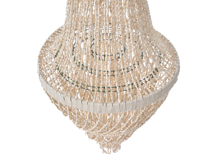 The Ocean Tower Shell Chandelier - Natural - L