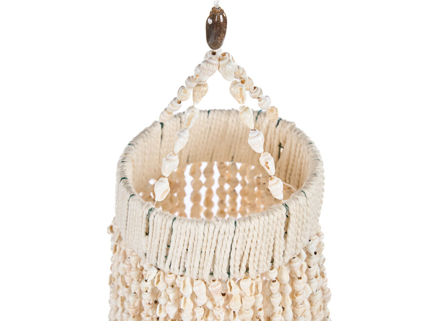 The Ocean Tower Shell Chandelier - Natural - L