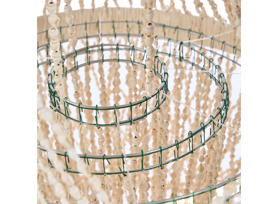 Il Lampadario Ocean Tower Shell - Naturale - L