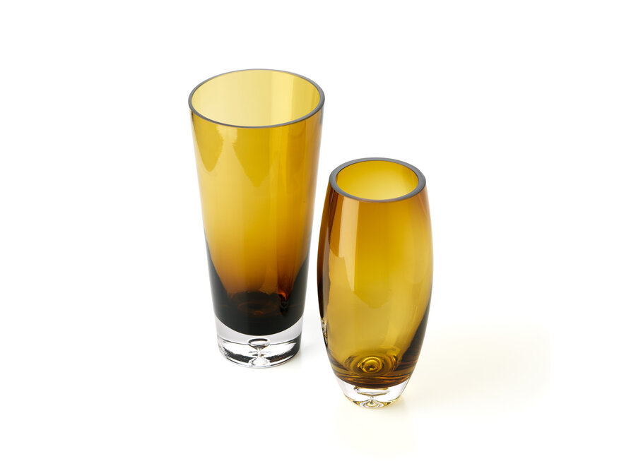 The Sunset Glow Vase - Brown Gold - L