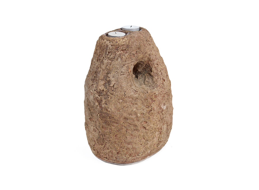 The Terra Totem Candle Holder - Brown