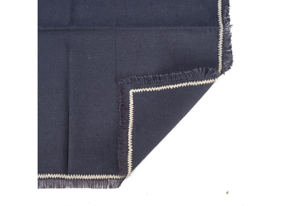 Die Tuscany Serviette - Schwarz Natur - 45x45