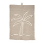 The Linen Palm Tree Kitchen Towel - Natural White - 50x70