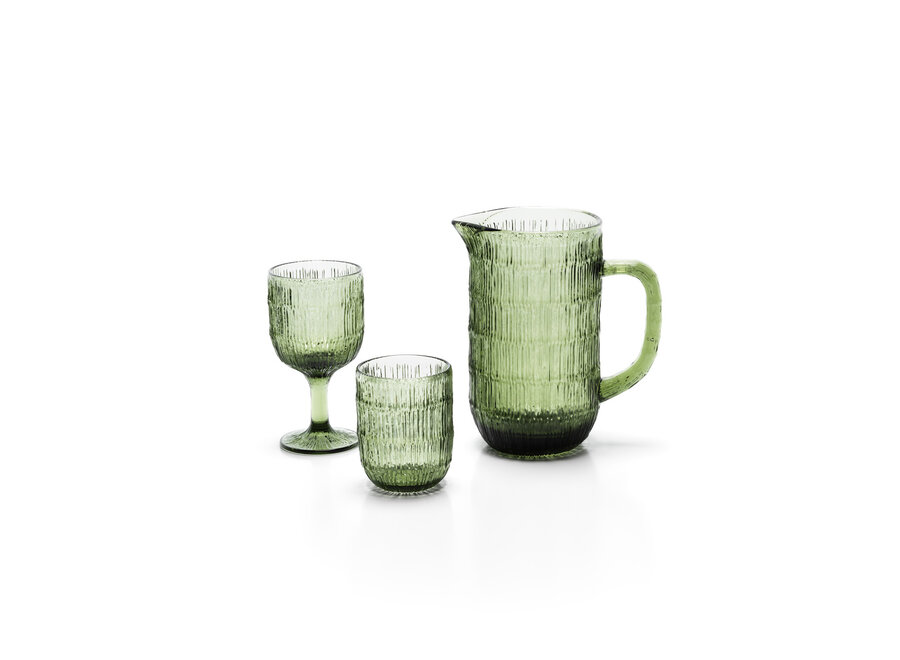De Moss Ripple Karaf - Groen