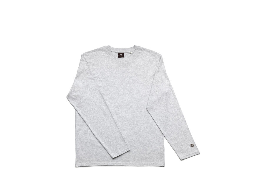 The Checkerboard L/S T-Shirt - Heather Grey - S