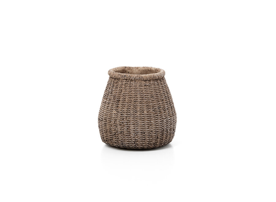The Faux-Puff Planter - Brown - M