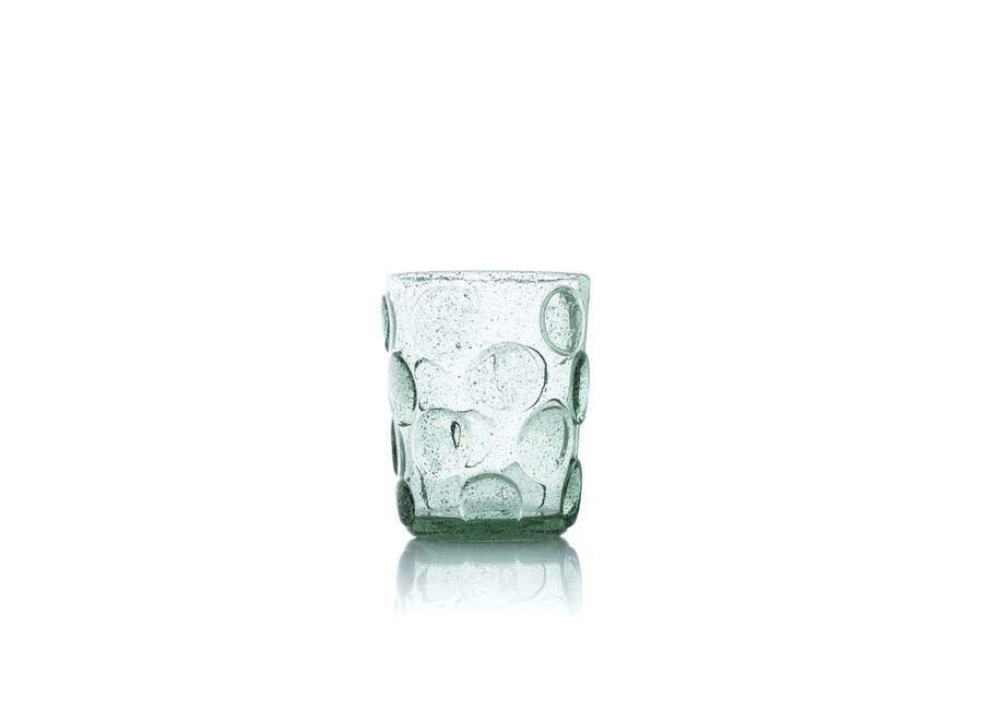 Il Bicchiere D’Acqua Frosted Dot - Aqua
