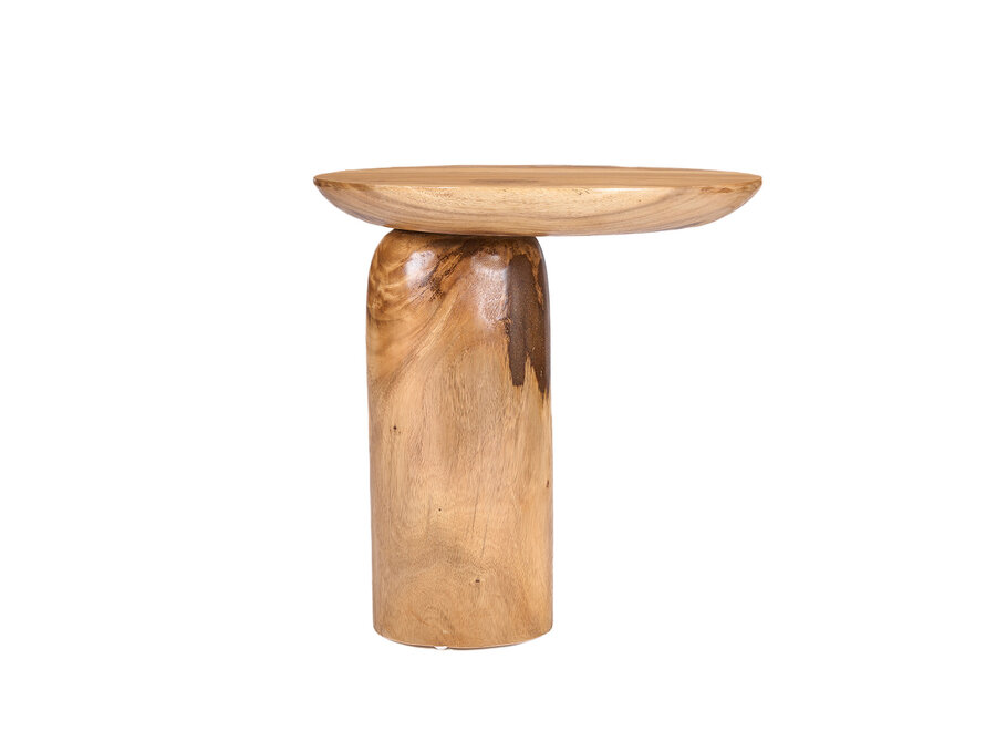 The Mango Drum Side Table - Natural