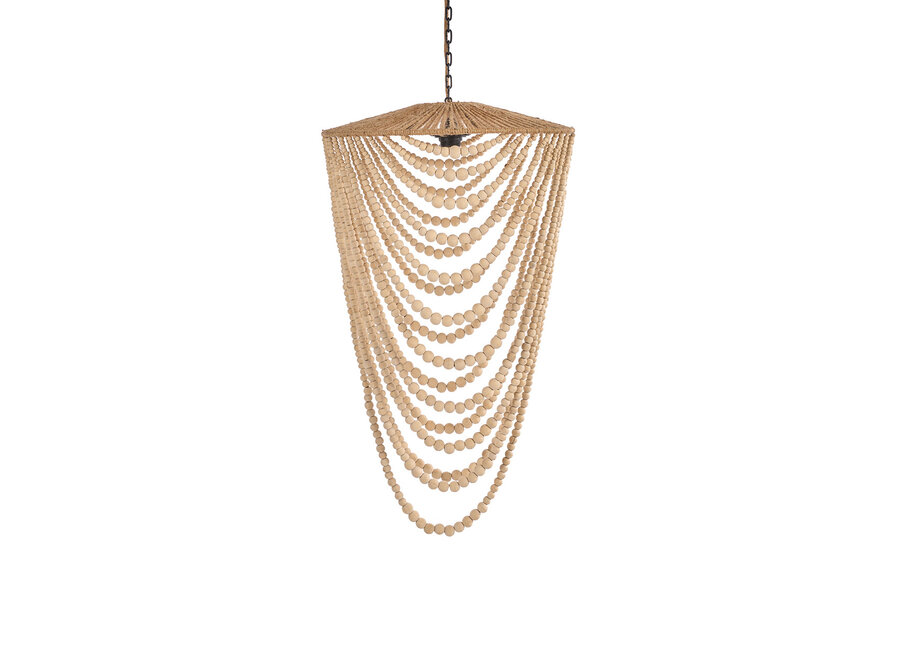 Il Lampadario Wooden Bead - Naturale - L
