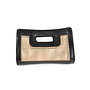 The Riviera Noir Clutch - Natural Black