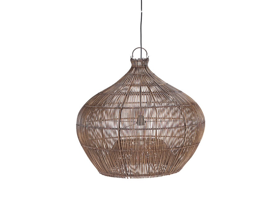 De Desert Gourd Hanglamp - Donker Walnoot - M