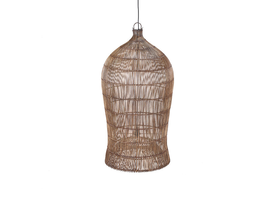 Le Luminaire Suspendu Woven Bell - Noyer Foncé - XL