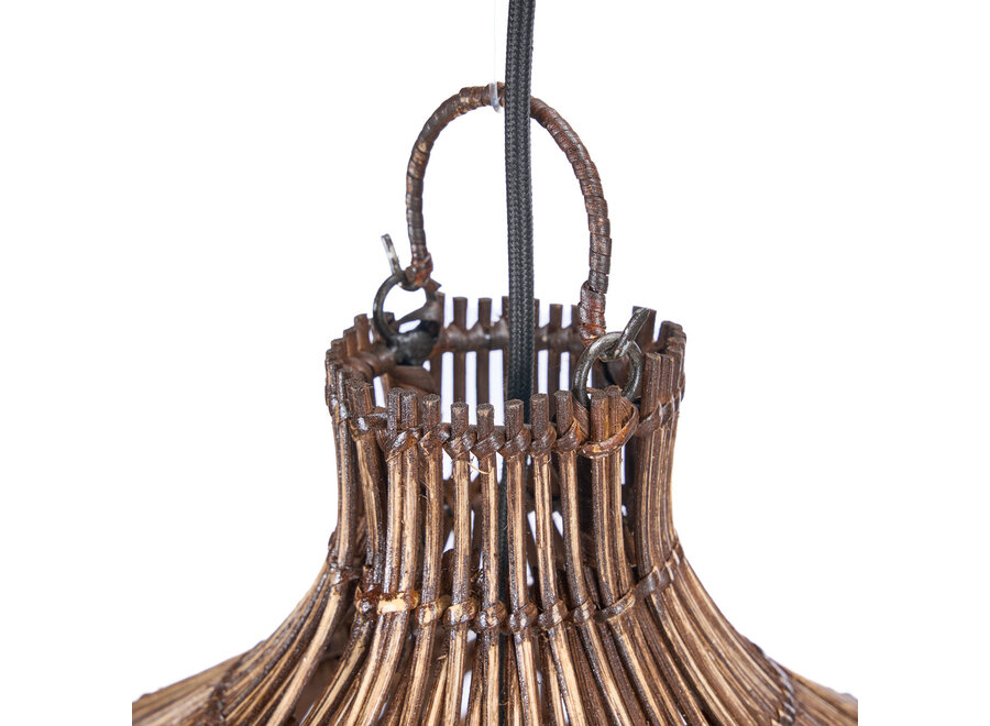 The Woven Bell Pendant - Dark Walnut - XL