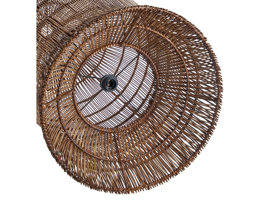 De Woven Bell Hanglamp - Donker Walnoot - XL