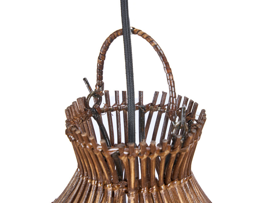De Desert Gourd Hanglamp - Donker Walnoot - L