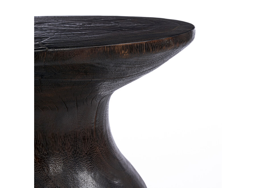 The Hourglass Side Table - Dark Walnut