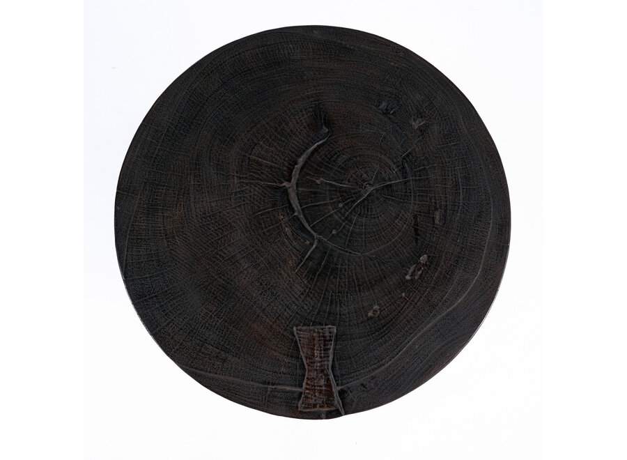 De Hourglass Bijzettafel - Donker Notenhout