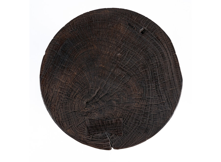 De Mocha Rings Bijzettafel - Donker Notenhout