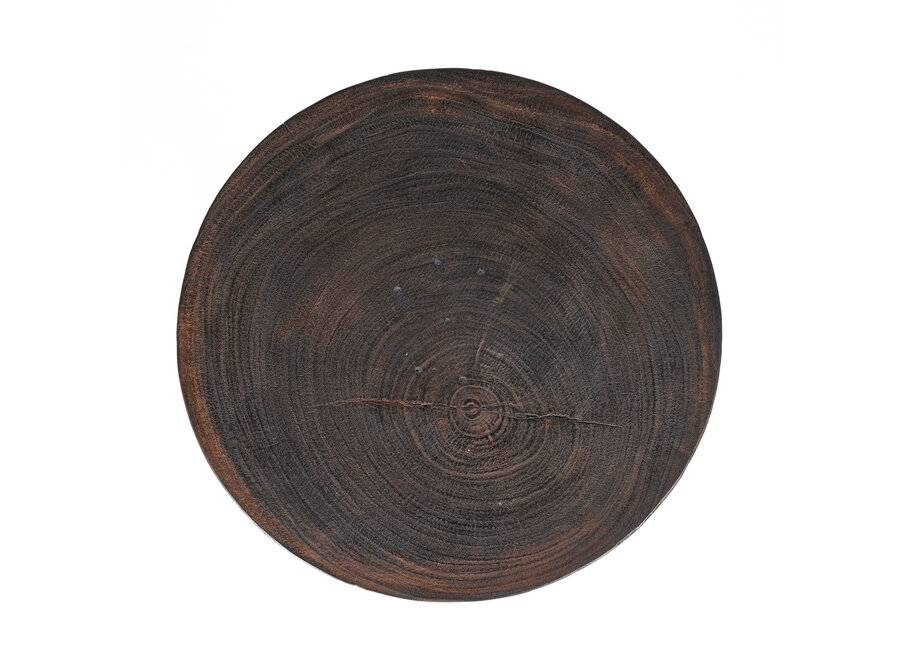 The Cone Alone Side Table - Dark Walnut