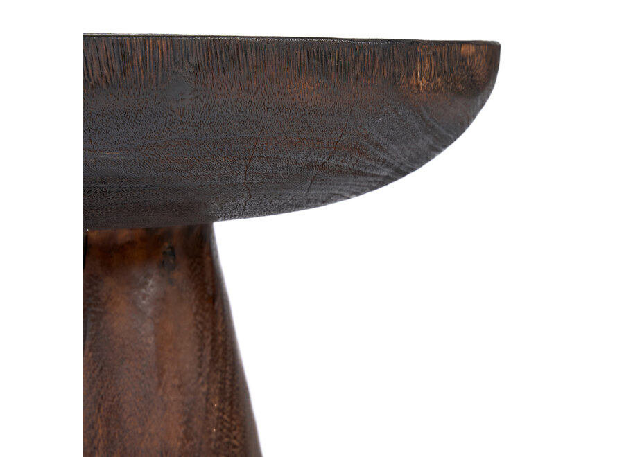 The Cone Alone Side Table - Dark Walnut