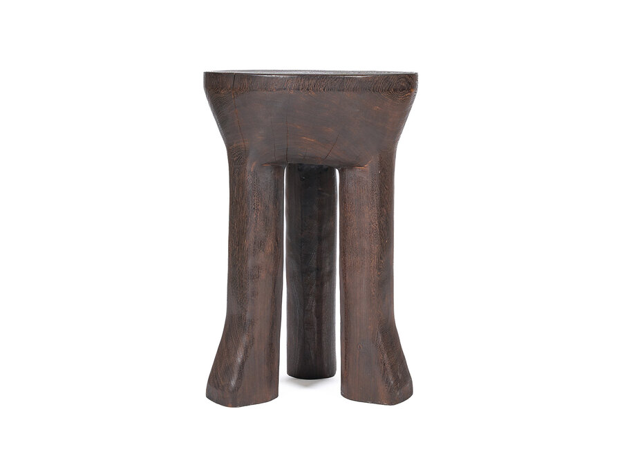 The Java Tripod Side Table - Dark Walnut